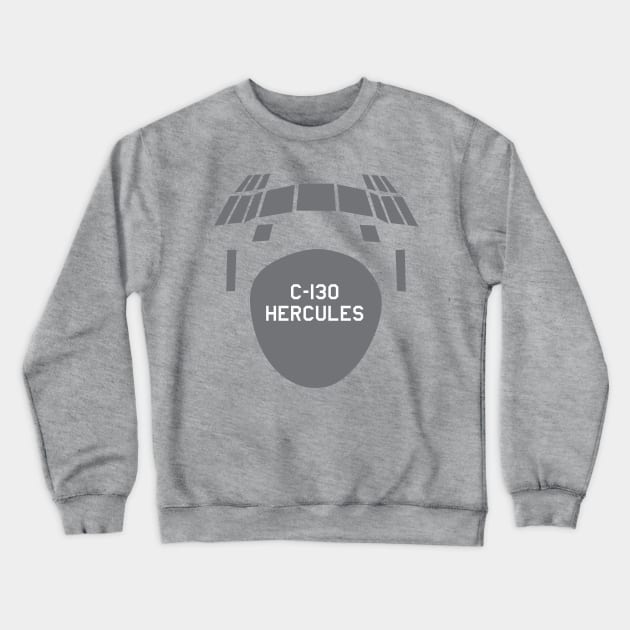 C-130 Hercules Front Crewneck Sweatshirt by Caravele